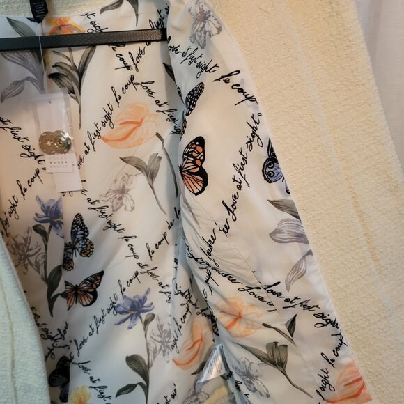 White House Black Market Soft Tweed Military Jacket - NWT - Picture 9 of 10